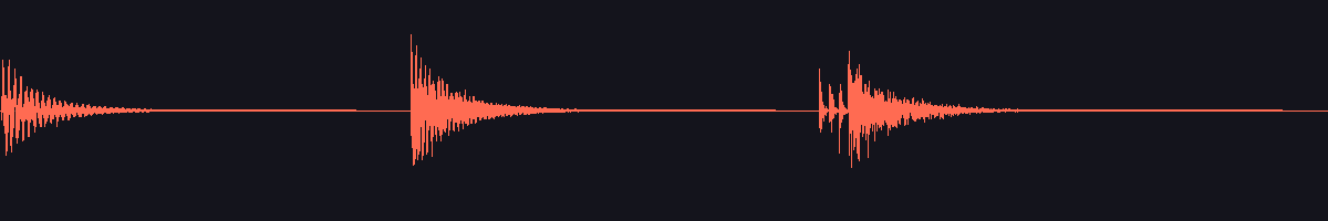 waveform of the sound