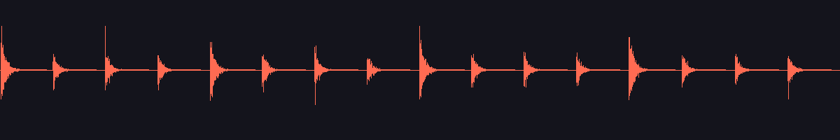 waveform of the sound