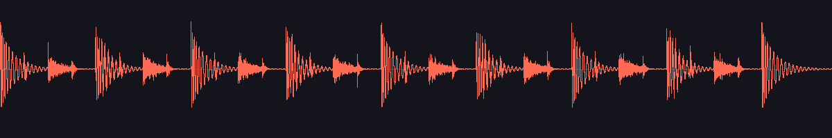 waveform of the sound
