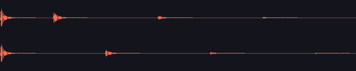 waveform of the sound