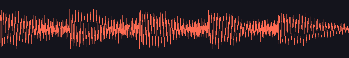 waveform of the sound