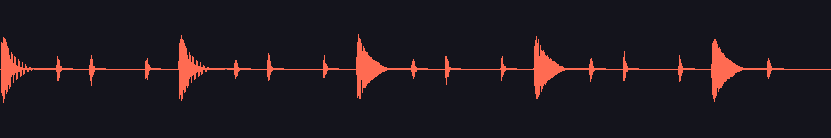 waveform of the sound