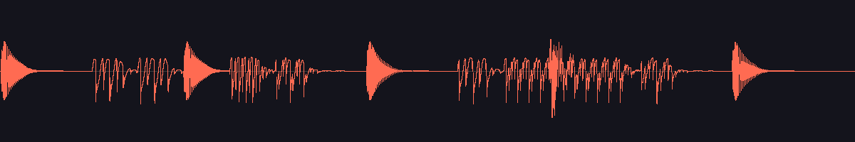 waveform of the sound
