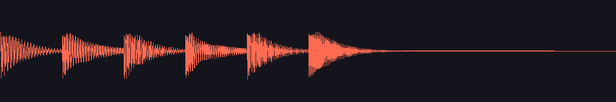 waveform of the sound