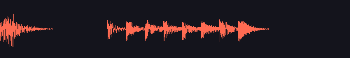 waveform of the sound