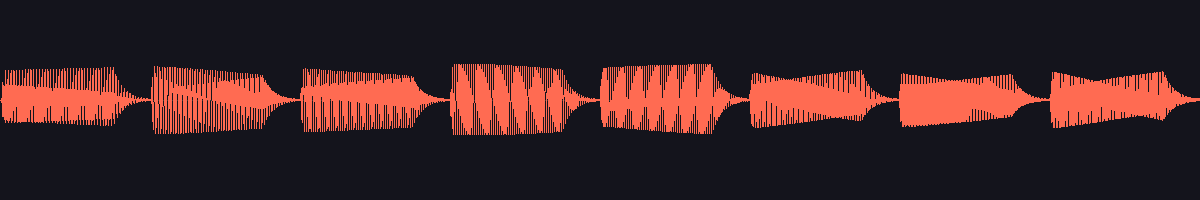 waveform of the sound