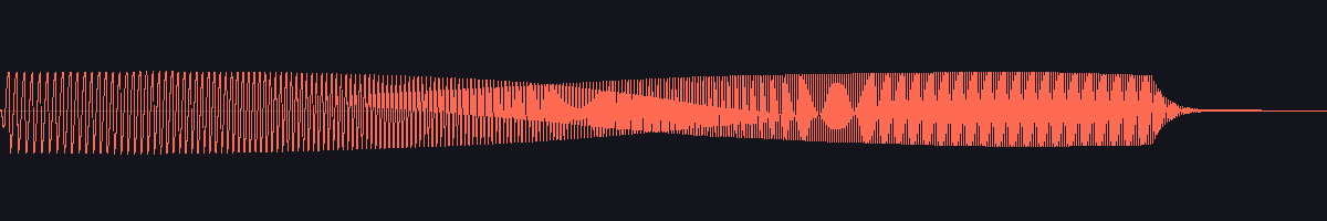 waveform of the sound