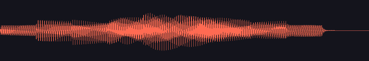 waveform of the sound