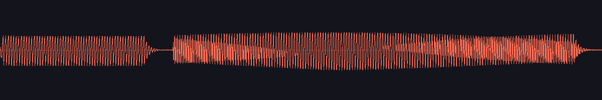 waveform of the sound